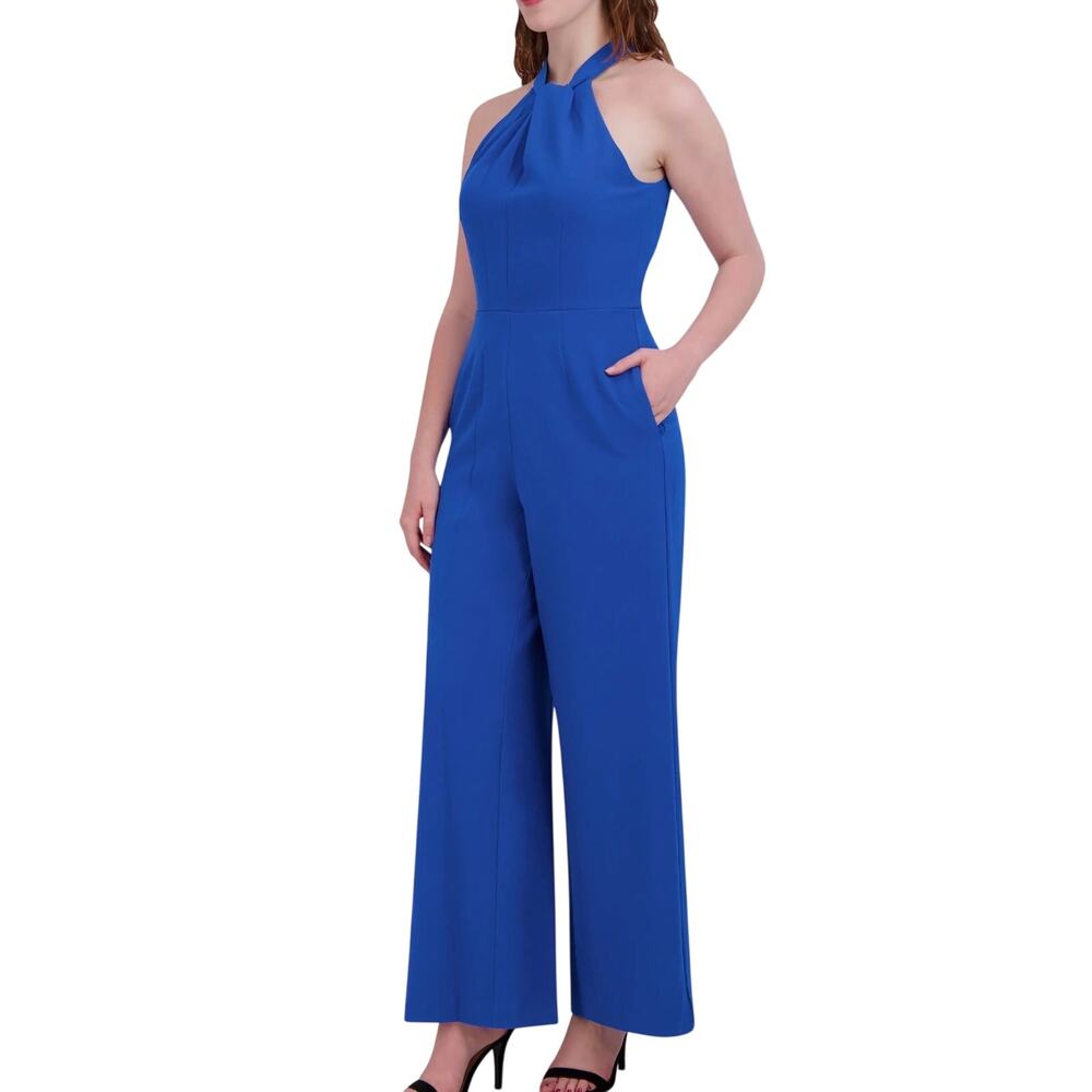 Julia Jordan Halter Neck Wide Leg Jumpsuit